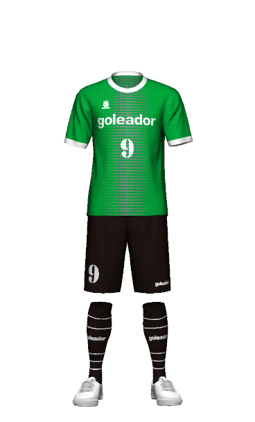 ogawaya goleador 半袖ユニフォームの3Dシミュレーション画像