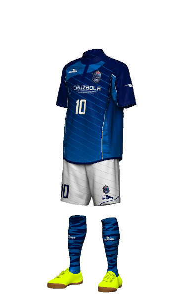 dalponte(ダウポンチ)セミオーダー昇華ユニフォーム 3Dシミュレーション画像