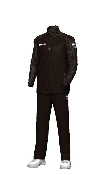 ゴレアドール(goleador)昇華スリムストレッチジャージ 3Dシミュレーション画像